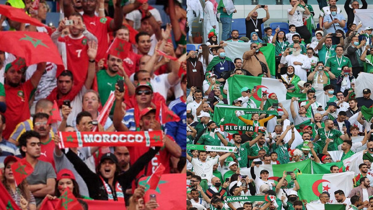 Coupe arabe des nations : Le Maroc et l'Algérie « Khawa khawa », les supporters des deux bords dans la communion - MSport.ma