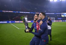 أشرف حكيمي يتوج رفقة باريس سان جيرمان بلقب السوبر الفرنسي