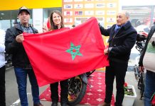بالصور ..عفاف حمدون تبدأ مغامرة طواف إفريقيا بين المغرب والكوت ديفوار عبر الدراجة النارية