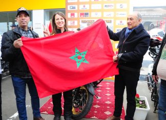 بالصور ..عفاف حمدون تبدأ مغامرة طواف إفريقيا بين المغرب والكوت ديفوار عبر الدراجة النارية