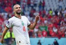 سفيان أمرابط أفضل لاعب في مباراة المغرب وزامبيا