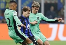 إنتر يحسم المواجهة الأولى أمام أتلتيكو مدريد