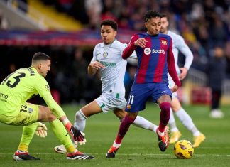 برشلونة يسحق خيتافي ويصعد إلى وصافة الليغا مؤقتا