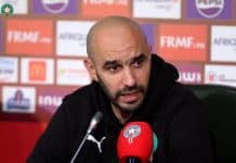 الركراكي: لا يمكننا أن نكون سعداء بعد هذا الأداء.. ويجب البحث عن الحلول