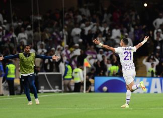 رحيمي يقود العين إلى هزم النصر السعودي في دوري أبطال آسيا