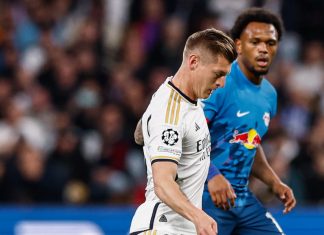 ريال مدريد يتعادل مع لايبزيغ ويبلغ ربع نهائي دوري أبطال أوروبا