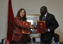 بالصور ..المغرب-الغابون.. توقيع اتفاقية تعاون في مجال النهوض بالكرة الطائرة بكل أصنافها