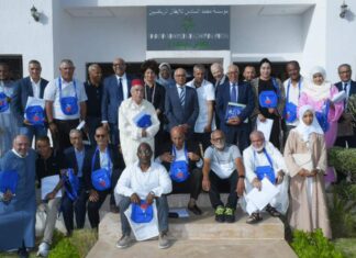 بالصور … شكيب بنموسى يستقبل بعثة مؤسسة محمد السادس للأبطال الرياضيين للحج