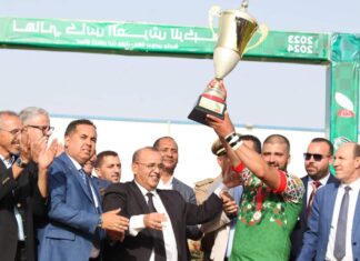 بالصور ….نجاح باهر لنهائي كأس العرش للريكبي وتتويج مولودية وجدة بالكأس الفضية