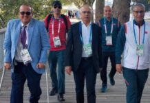 شكيب بنموسى يزور الوفد الرياضي المغربي بالقرية البارا-أولمبية بباريس