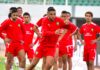 المنتخب المغربي يجري آخر حصة تدريبية استعدادا لمواجهة الغابون
