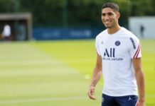 أشرف حكيمي يعود للائحة باريس سان جيرمان