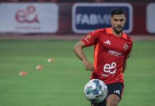 يحيى عطية الله يخوض أول حصة تدريبية رفقة الأهلي المصري