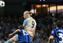 التعادل السلبي يحسم قمة السيتي والإنتر في دوري الأبطال