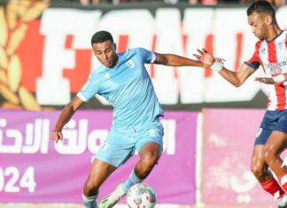 اتحاد تواركة يفوز على ضيفه المغرب التطواني ويتصدر ترتيب الدوري مؤقتا