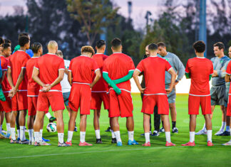 المنتخب المغربي يختتم استعداداته لمواجهتي إفريقيا الوسطى