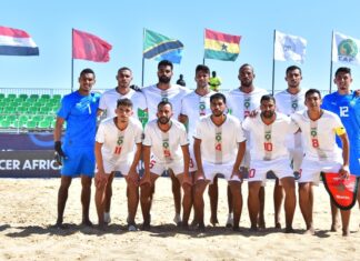 أسود الكرة الشاطئية يسحقون منتخب غانا بخماسية