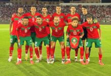 المنتخب المغربي ينهي الشوط الأول متقدما برباعية على إفريقيا الوسطى