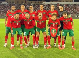المنتخب المغربي ينهي الشوط الأول متقدما برباعية على إفريقيا الوسطى