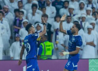 الهلال يفوز على العين في مباراة سجل فيها رحيمي والدوسري “هاتريك”
