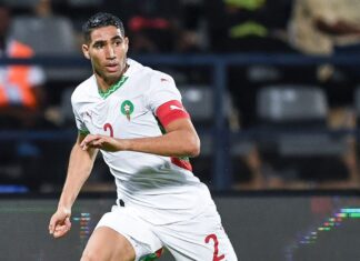 أشرف حكيمي يتواجد في القائمة النهائية لجائزة أفضل لاعب إفريقي لسنة 2024