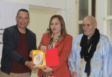 بالصور ..حجيج تشرف على افتتاح مدرسة لكرة الطائرة بطانطان