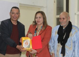 بالصور ..حجيج تشرف على افتتاح مدرسة لكرة الطائرة بطانطان