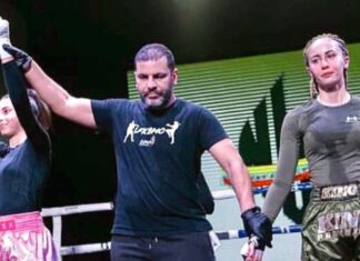 البطلة المغربية نورلين الطيبي تفوز بمباراتها للكايوان بالعاصمة بروكسيل