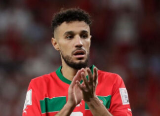 نصير مزراوي أفضل لاعب في مباراة المغرب وتنزانيا