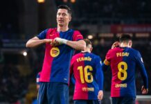 برشلونة يعزز صدارته للدوري الإسباني بعد فوزه على أوساسونا