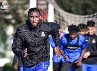 الجيش الملكي يجري آخر حصة تدريبية قبل مواجهة بيراميدز المصري