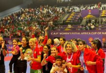 المنتخب المغربي النسوي بطلا لكأس أمم إفريقيا للفوتسال