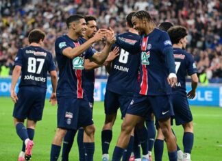 أشرف حكيمي يساهم في تتويج سان جيرمان بكأس فرنسا