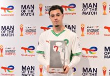 عثمان معما أفضل لاعب في مباراة المغرب وكينيا لأقل من 20 سنة