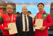 لحسن واسو وجواد خويا يحرزان أعلى شهادة يمنحها الاتحاد الدولي للمواي طاي