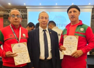 لحسن واسو وجواد خويا يحرزان أعلى شهادة يمنحها الاتحاد الدولي للمواي طاي