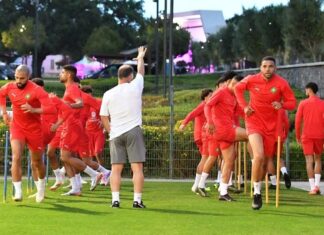 استعدادات متواصلة لأسود الأطلس تحضيرا لوديتي تونس والبنين