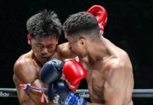 البطل المغربي حمزة رشيد يفوز بنزاله الاحترافي ضمن السلسلة الدولية للمواي طاي “فايرتكس” ببانكوك