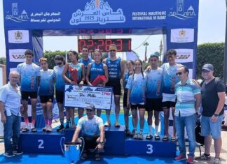 بالصور ..تتويج نادي الدشيرة بلقب كأس العرش للترياتلون