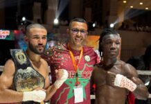 المغربي حميد مدثر يفوز بحزام اللقب الإفريقي الاحترافي للكايوان بالسنغال