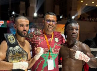 المغربي حميد مدثر يفوز بحزام اللقب الإفريقي الاحترافي للكايوان بالسنغال