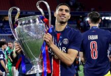 أشرف حكيمي مرشح للتتويج بجائزة الكرة الذهبية