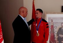 بالصور …حفل استقبال رائع لبطل الكراطي العالمي سعيد أوبايا