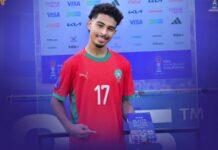 ياسين جسيم أفضل لاعب في مباراة المغرب وإسبانيا