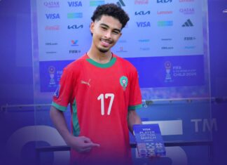 ياسين جسيم أفضل لاعب في مباراة المغرب وإسبانيا