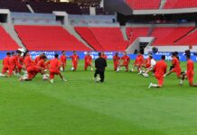 آخر حصة تدريبية للمنتخب المغربي قبل مواجهة النيجر