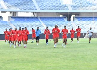 المنتخب المغربي يجري آخر حصة تدريبية تأهبا لمواجهة زامبيا