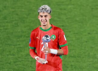 ياسر زابيري يتوج بجائزة هداف كأس العالم للشباب