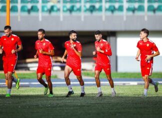 أول حصة تدريبية للوداد الرياضي بأكرا