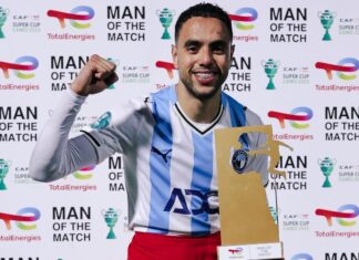 محمد الشيبي رجل مباراة بيراميدز المصري ونهضة بركان